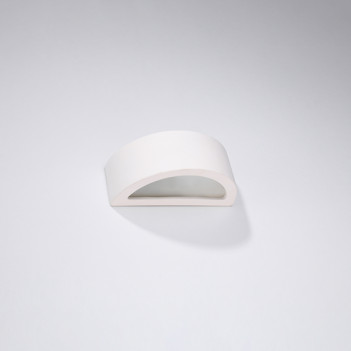 Atna Medium Up Down Wall Light, Ceramic, White, 1 Lamp, 30cm Wide