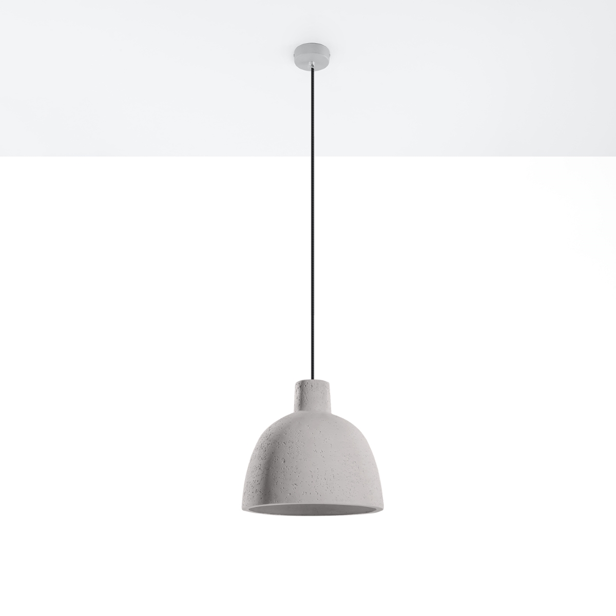 Tamaro Dome Concrete Pendant Lamp, 1 Light, 28cm Diameter
