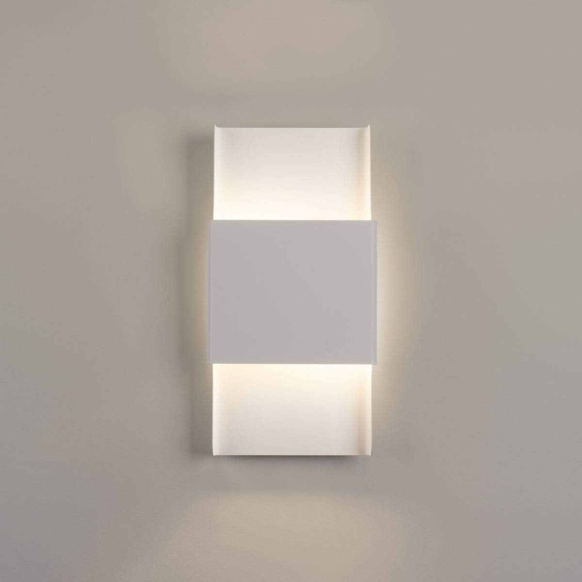 Derlinn Up & Down Wall Light, White, 2 Light, 20cm Width