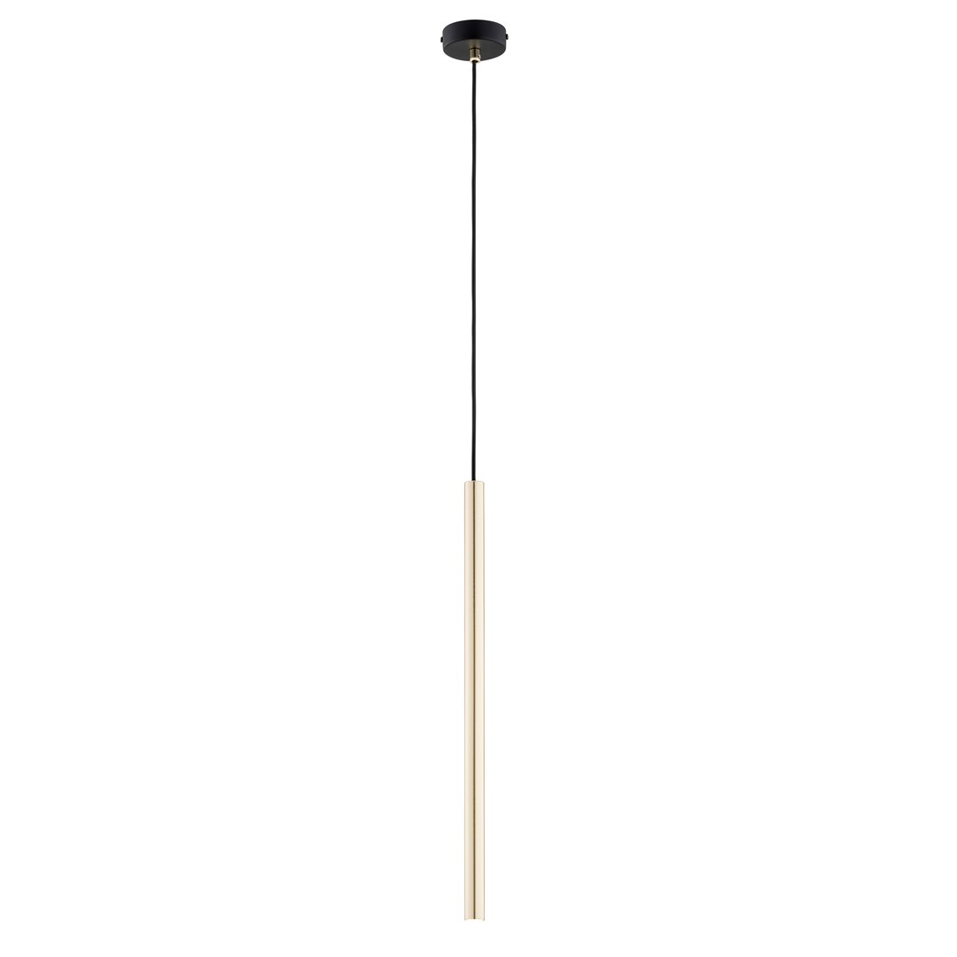 Kelthorn Gold 1 Light Tube Pendant Lamp, 8cm
