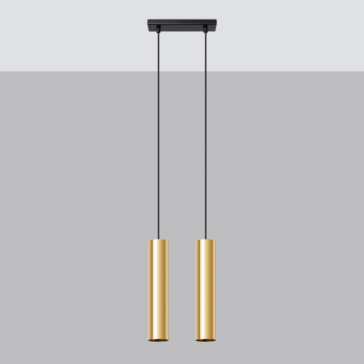 Laguna 2 Light Bar Pendant Light, Gold, Metal, GU10, 30cm Length