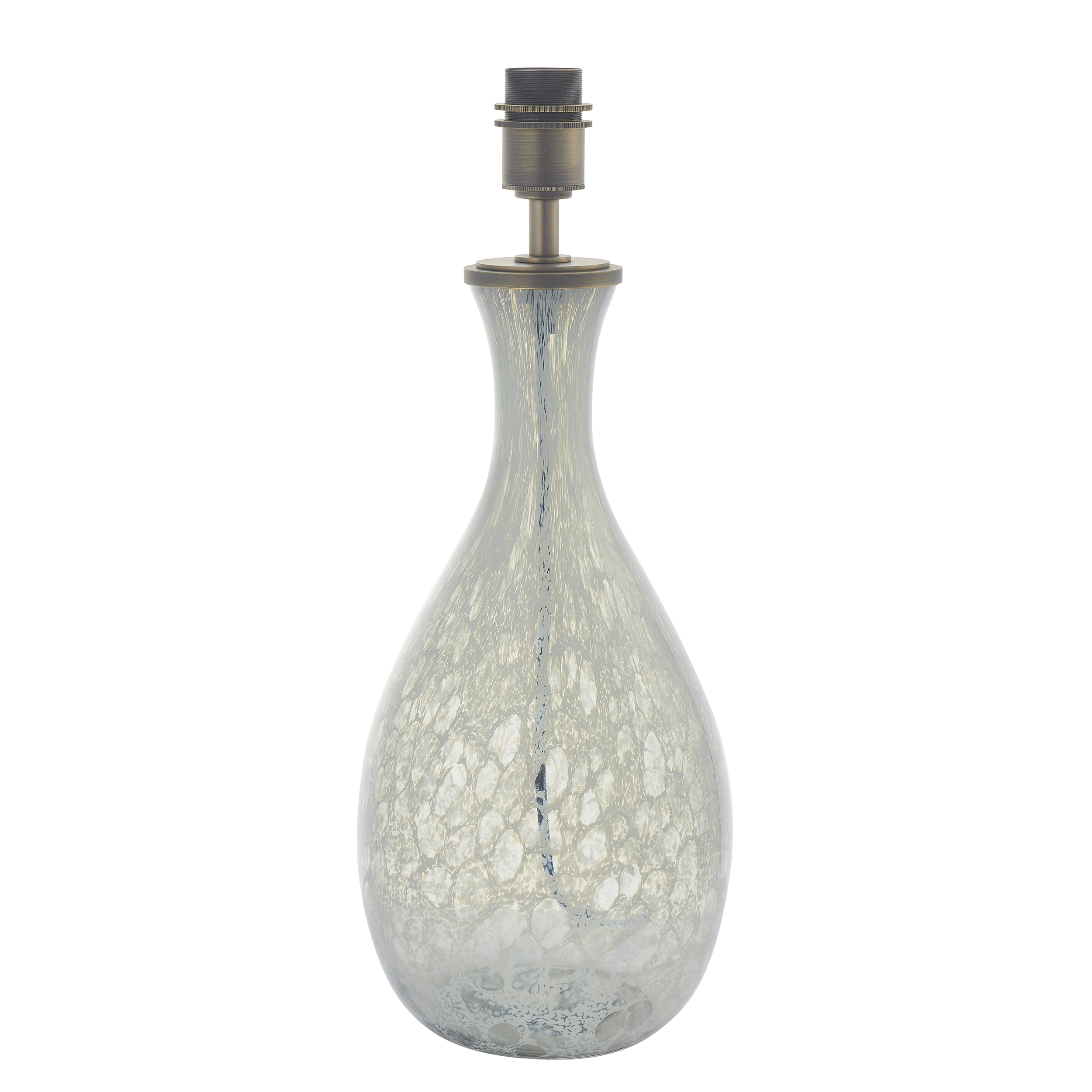 Lore Table Lamp, White And Clear, Large, Glass Base Only