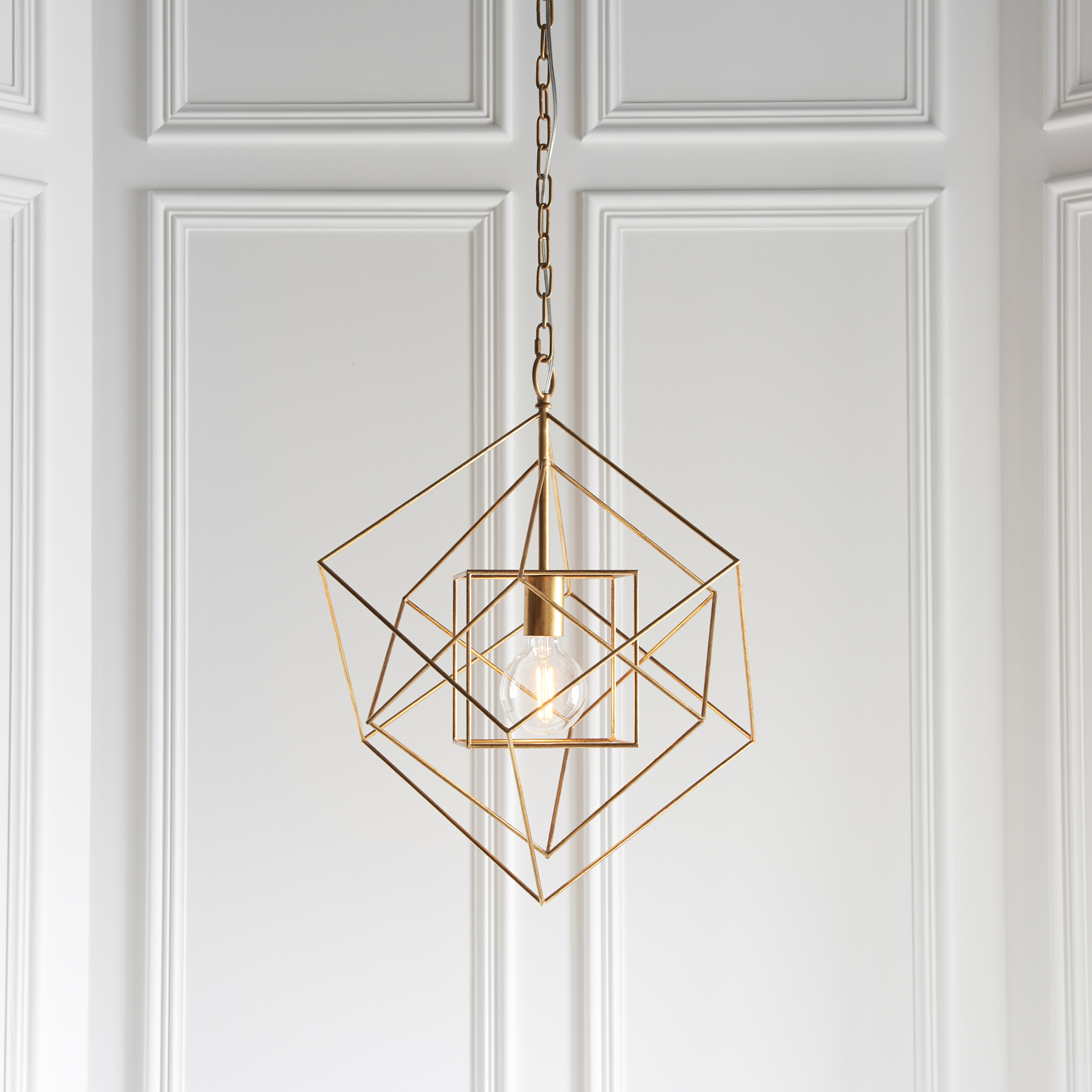 Nare Pendant Light, Medium, Gold, 1 Lamp, 50.4cm
