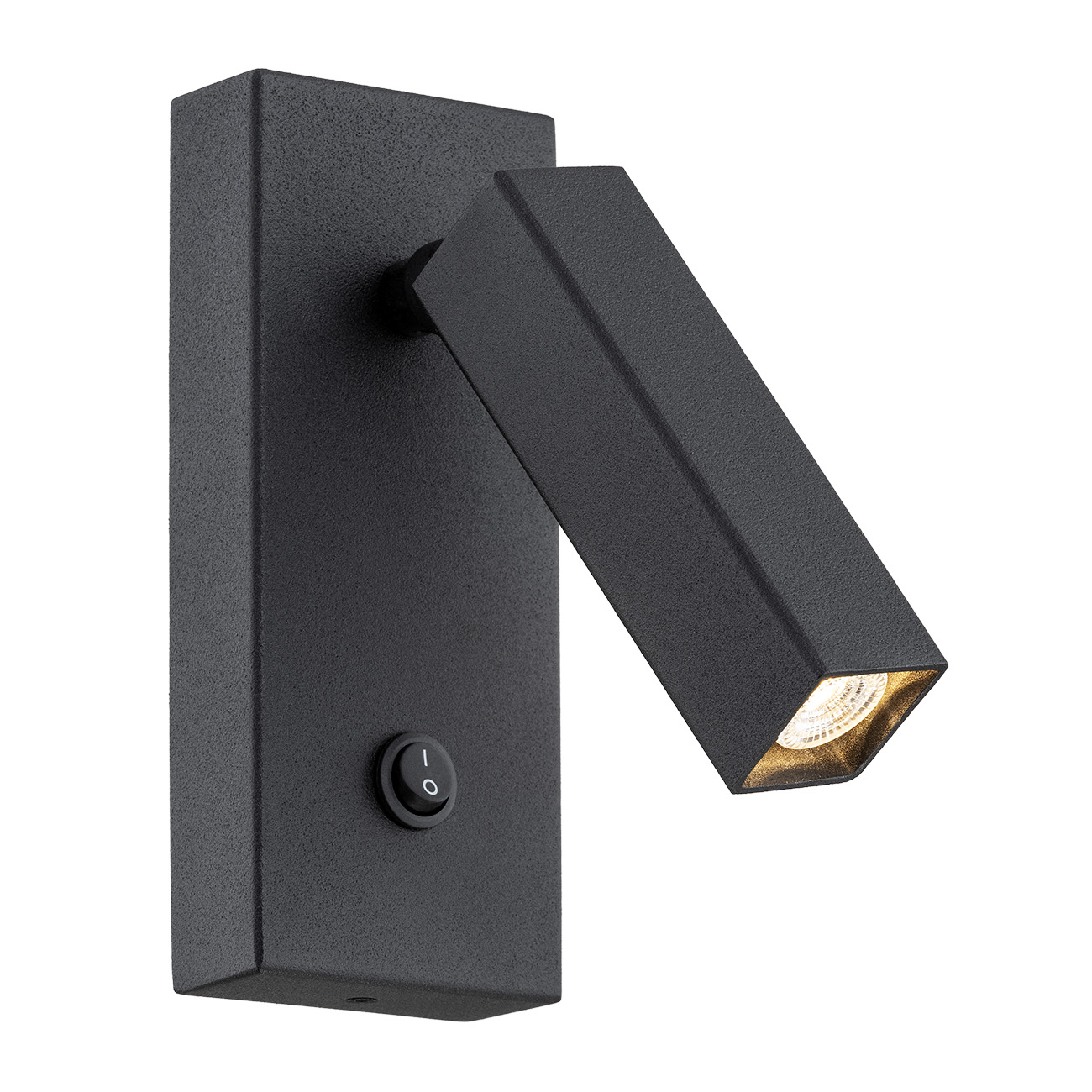 Ocke Reading Wall Light, Adjustable Spot, Black, 1 Lamp, 6.5cm Width