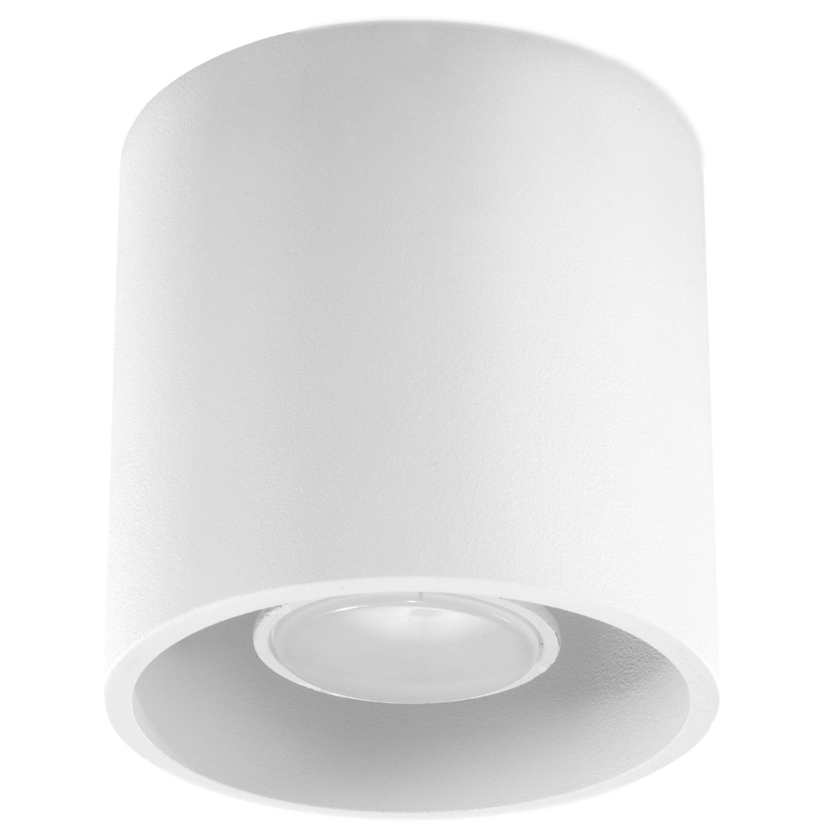 Orbital White Round Surface Spotlight, GU10, Metal, 1 Light, 10cm Diameter