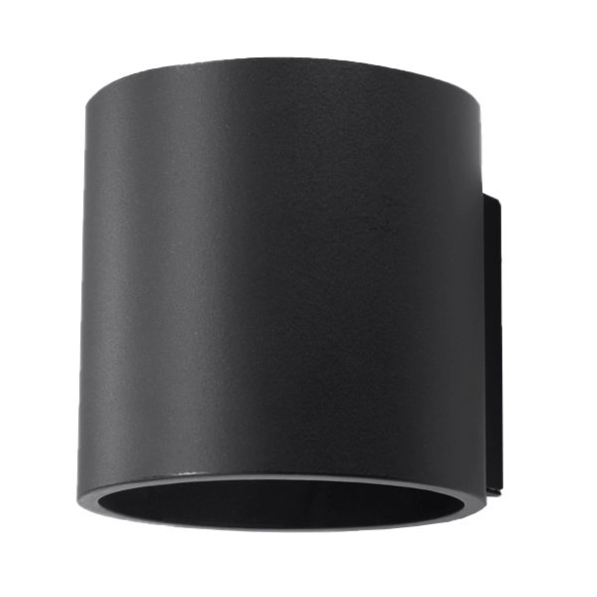 Orbital Black Cylinder Wall Lamp, Metal, G9, 1 Light, 10cm Wide