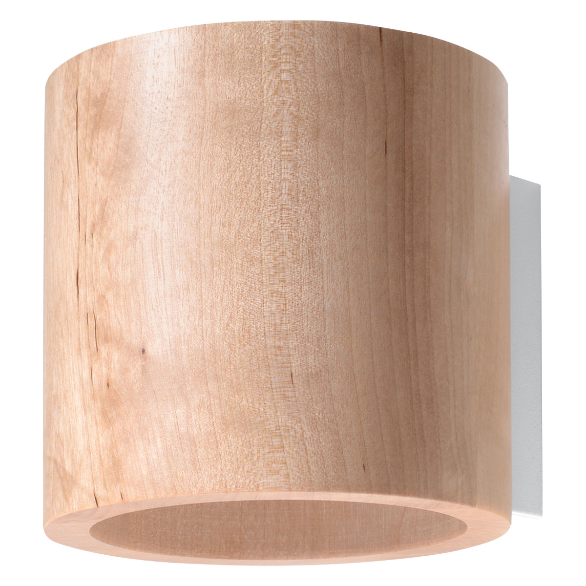 Orbital Wood Cylinder Wall Light, Metal, G9, 1 Lamp, 10cm Wide