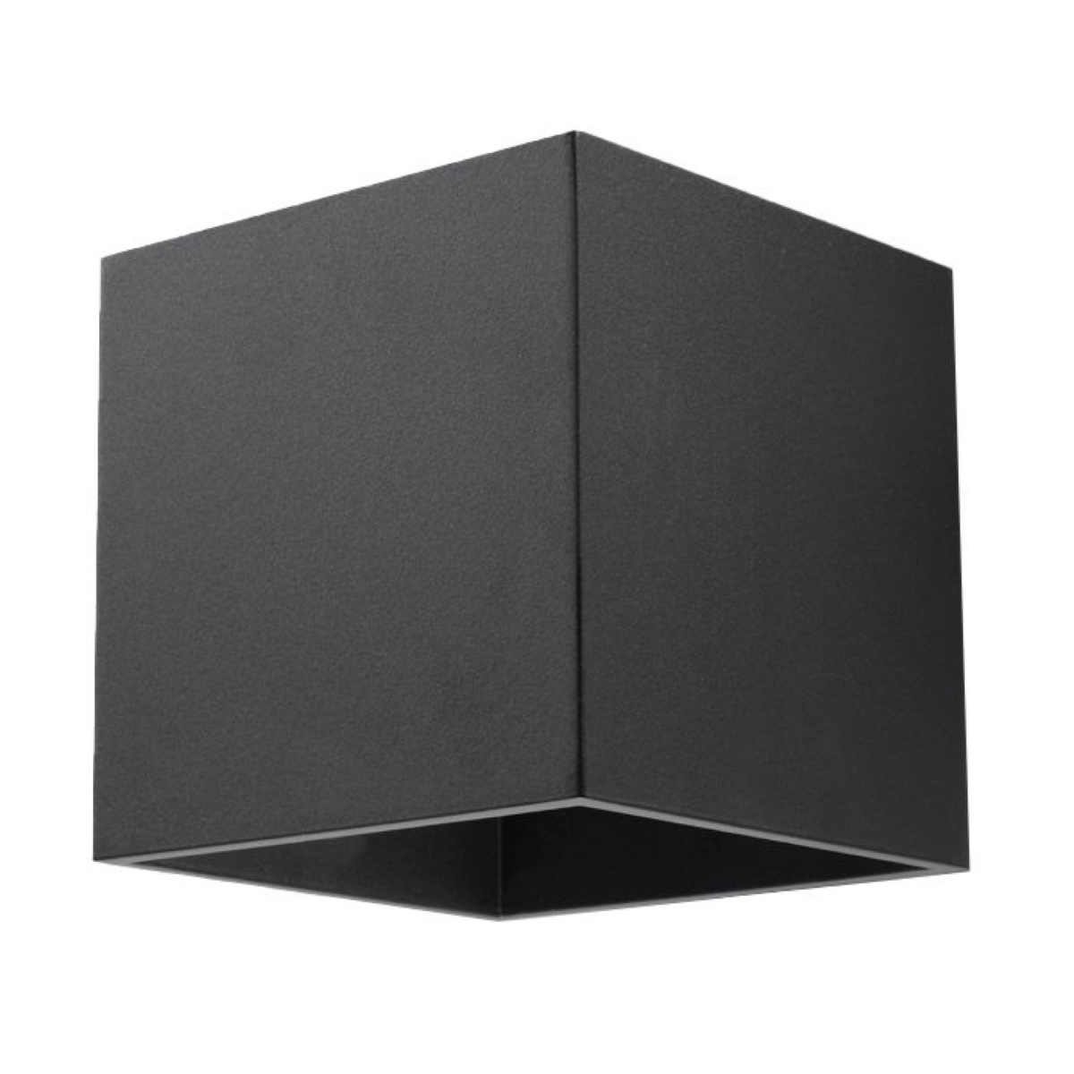 Kwad Black Square Wall Light, 1 Lamp, Metal, G9, 10cm Wide