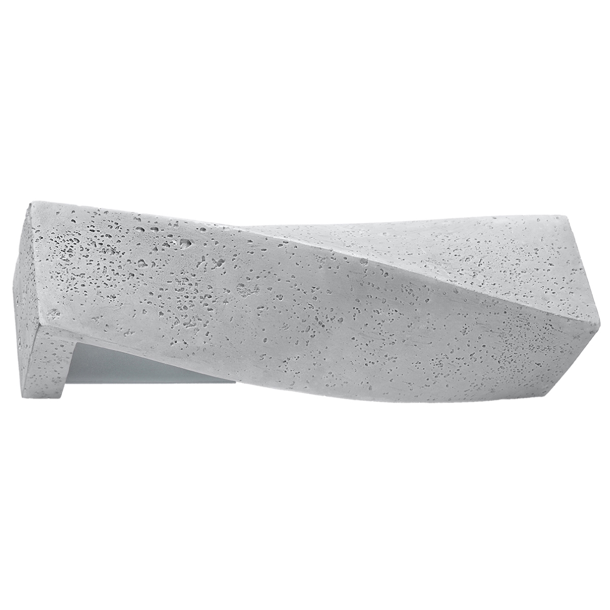 Twist Concrete Wall Lamp, Grey, 2 Light, 42cm Length