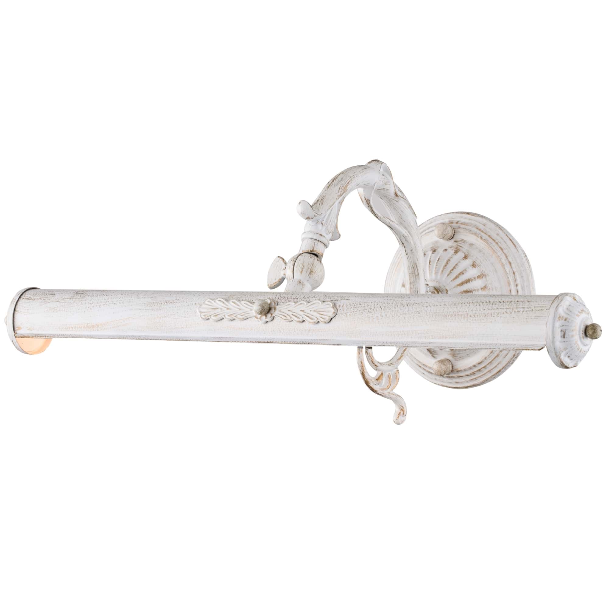 Picasso White & Gold Picture Lamp, Metal, 2 Light 44.5cm