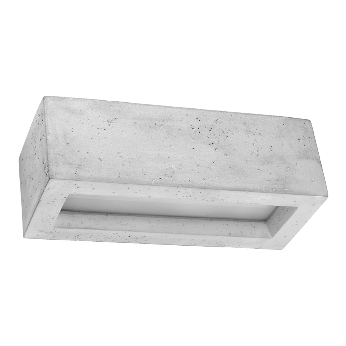 Zega Medium Concrete Wall Lamp, 1 Light, 30cm Wide